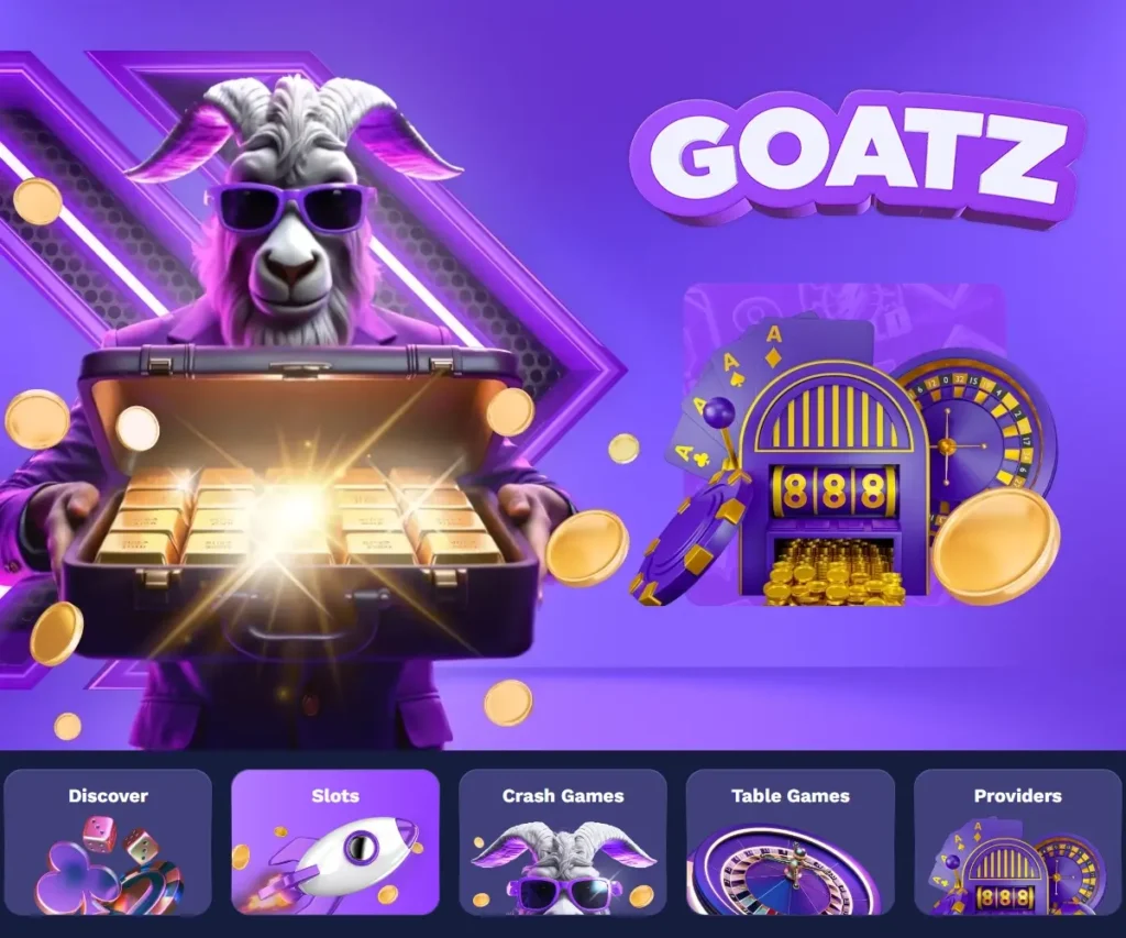 Goatz kryptocasino raskt og anonymt