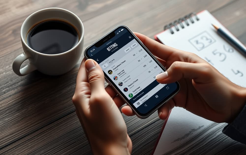 Bettingside med fotballodds på laptop og mobiltelefon